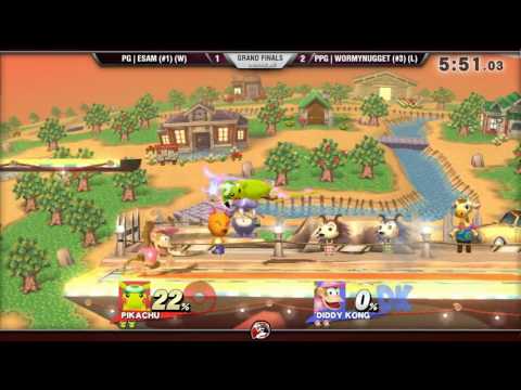 VS Weekly 4/6/17 - Grand Finals - WormyNugget (Diddy) vs. Esam (Pikachu) - Smash 4