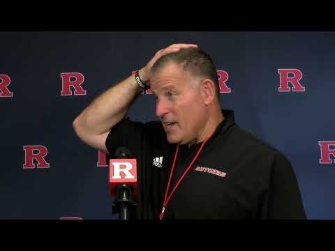 Rutgers coach Greg Schiano talks 1st day of 2024 training camp