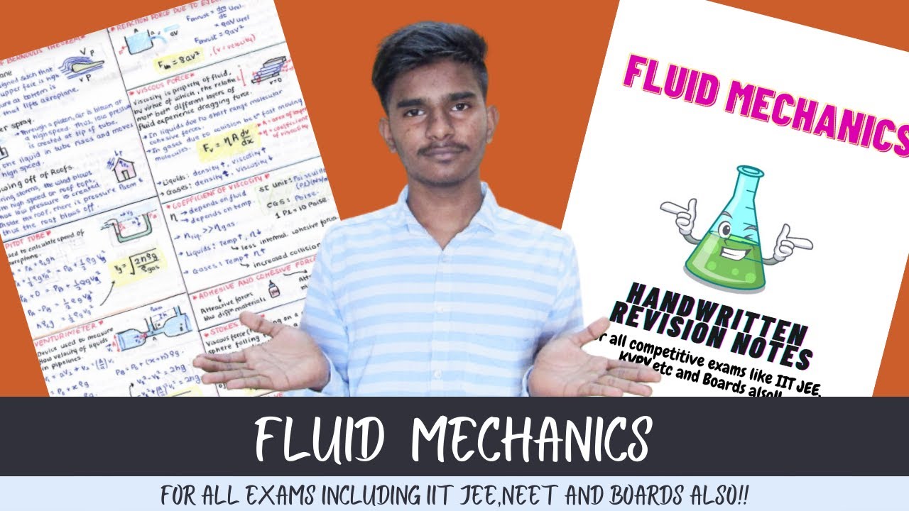Best Handwritten Revision Notes of Fluid Mechanics | Class 11 | Class 12 | Physics | For All Exams |