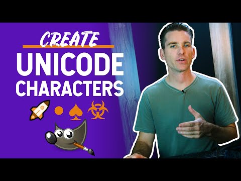 How to Create Unicode Characters in GIMP