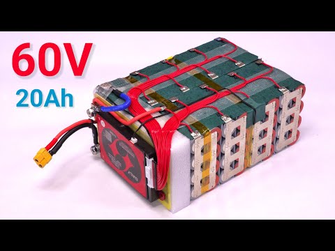 DIY 60V 20Ah Li-Ion Battery Pack That Is 5 Times Lighter Than Lead-Acid Batteries