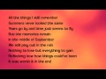 September lyrics By Daughtry 