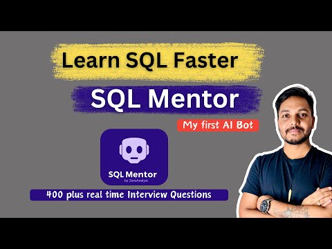 Learn SQL for Data Science: Practice Real-Time  SQL Interview Questions with Your SQL Mentor Bot