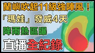 瑪娃颱風發威！陣風強度上看10級