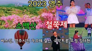 영주 소백산 철쭉제 2023 - 국악트롯 요정 김다현. 버스킹.영주시민 가요제 결선