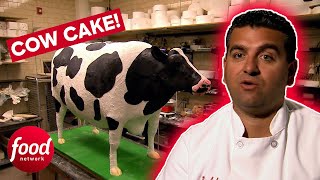 Buddy Creates A LIFE-SIZED Cow Cake | Cake Boss
