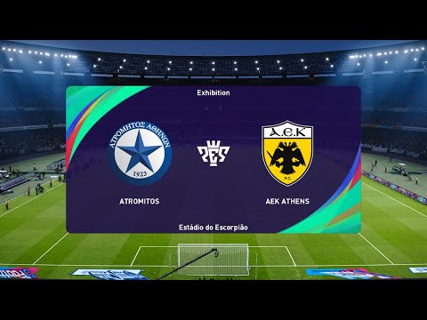 Atromitos Athens vs AEK Athens (08/03/2023) Stoiximan Super League PES 2021