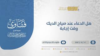 هل الدعاء عند صياح الديك وقت إجابة؟ - الشيخ عبدالرحمن البراك (12631) image