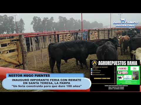 NESTOR HUGO FUENTES INAUGURO SU FERIA EN SANTA TERESA(LA PAMPA).