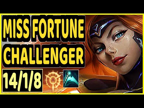 SANGYOON (MISS FORTUNE) - 14/1/8 KDA BOTTOM ADC CHALLENGER GAMEPLAY - KR
