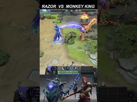 RAZOR VS MONKEY KING |1vs1 NO ITEMS | Who's stronger ?