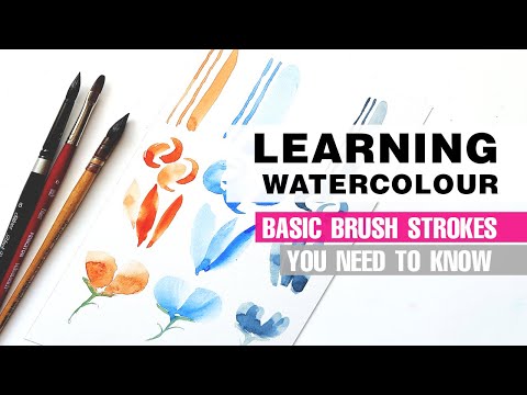 Learning Watercolour Brush Stroke Basics