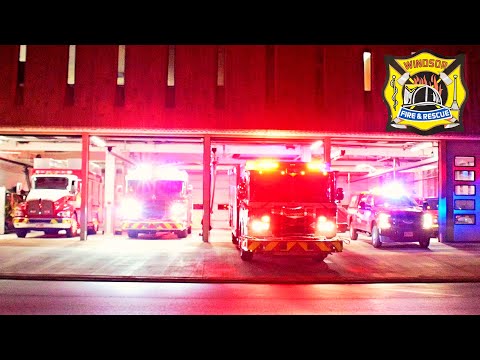 Windsor Fire - Station 1 FULL HOUSE Working Fire Response