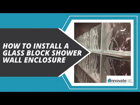 How to install a glass block shower wall enclosure in a bath...