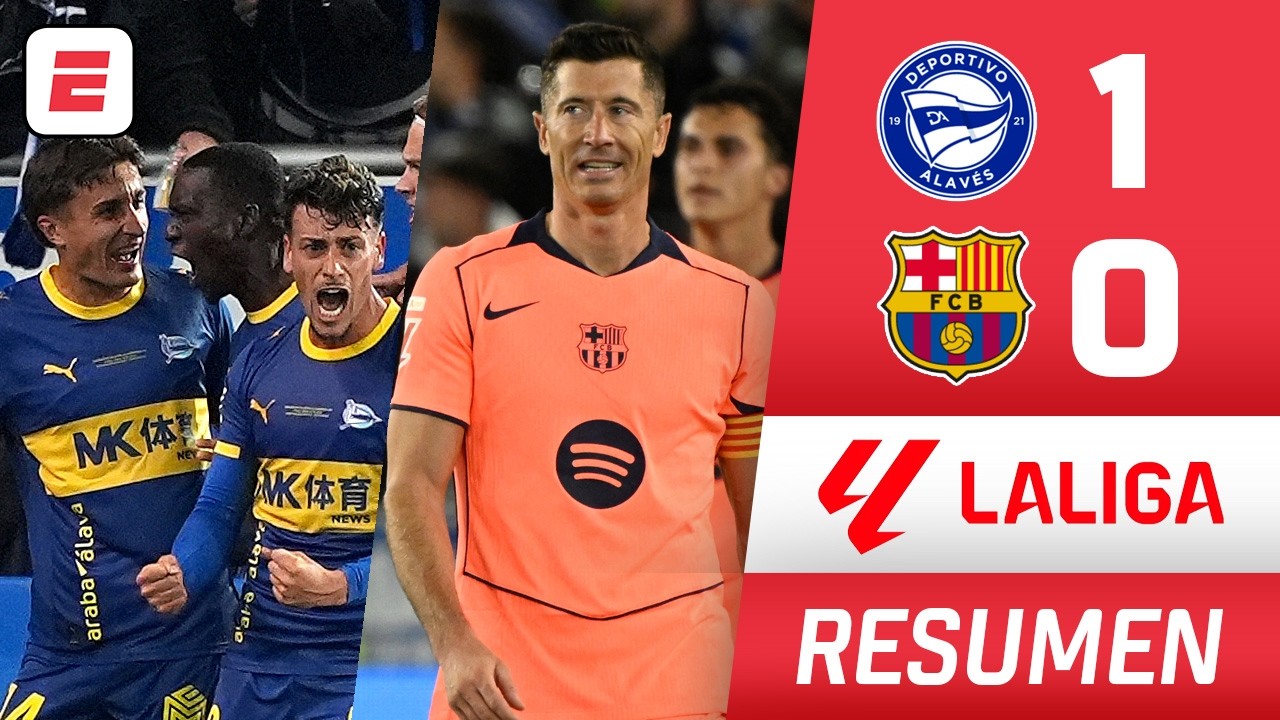 HISTÓRICO triunfo de ALAVÉS vs BARCELONA que lo SACA de la ZONA de DESCENSO en LA LIGA | Resumen