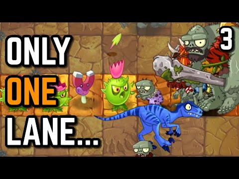 Can you beat Plants vs. Zombies 2 with ONLY ONE LANE? FINALE Part 3