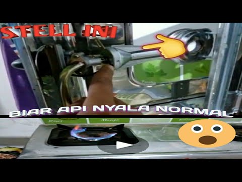 cara servis kompor gas ..api hilang dan tidak normal merk winn gas