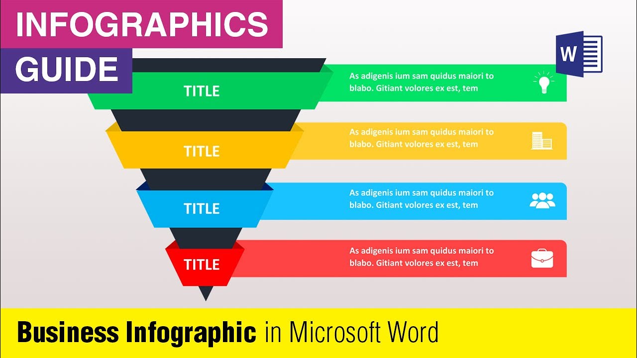 Infographic Triangle Template | MS Word Infographic Tutorial | Microsoft Word Tutorial