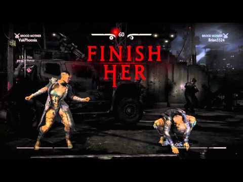 Mortal Kombat X D'Vorah Brood Mother Mirror Match, Vak Phoenix vs Brian5524 X-ray Salt
