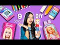 DIY 9 Back To School Supplies For Barbie Miniature Craft For Your Barbie Doll Part 1