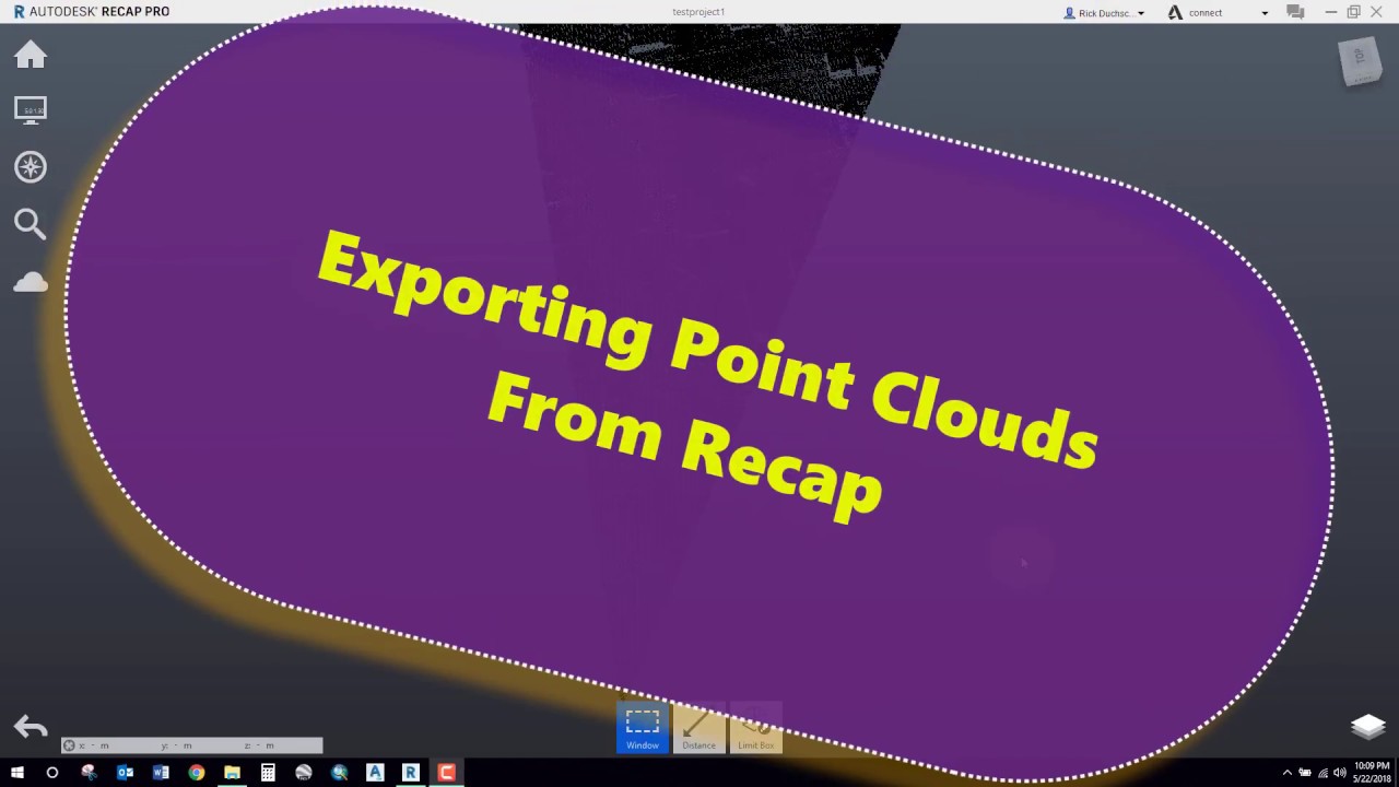 Exporting Point Clouds from Recap