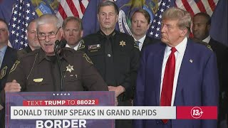 Van Buren County Sheriff speaks alongside former President Trump