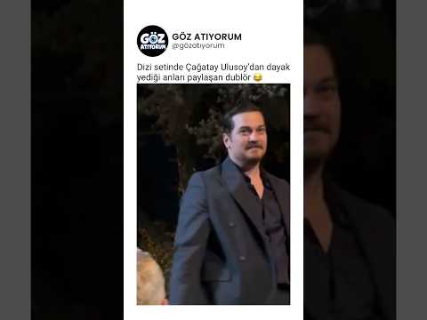 Dizi setinde Çağatay Ulusoy'dan dayak yediği anları paylaşan dublör 😂