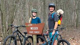 Camping and Mountain Biking with our Dog in Pennsylvania