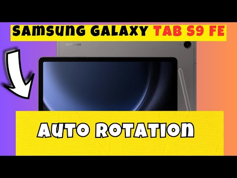 Auto Rotation Samsung Galaxy Tab S9 FE || How to use auto rotation options || Auto rotation settings