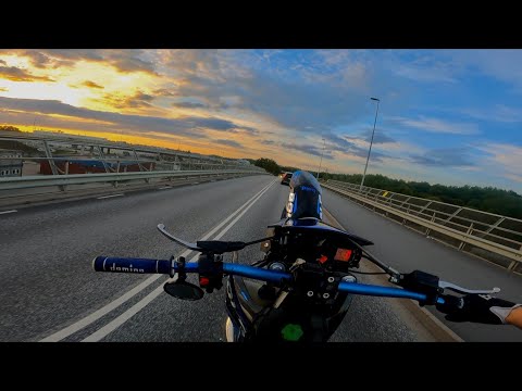 A Evening Motovlog on my Derbi Senda