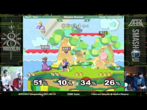 APEX 2013   SSBM Teams W3   MacD + Vanz VS Sneak + EverlastingYay