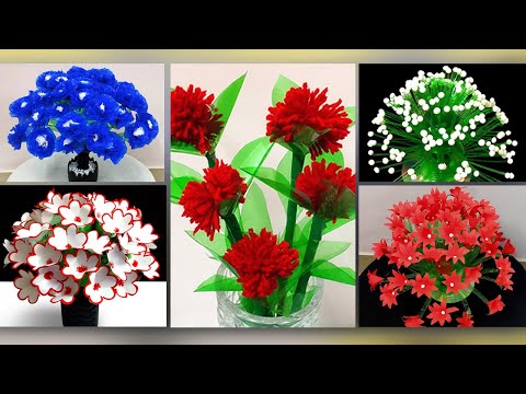 5 easy plastic bottle reuse ideas || plastic bottle flower vase craft || Best out of waste ||