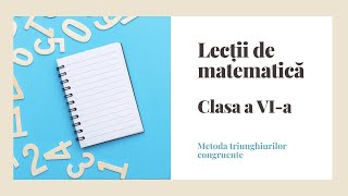 Metoda triunghiurilor congruente