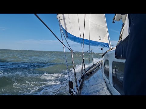 Sailing Singlehanded, Solent to Suffolk, Running out of Gas and UK Border force pays a visit