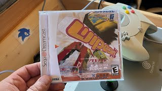 Sega Dreamcast Wipeout gameplay, playing a physical release on original hardware.