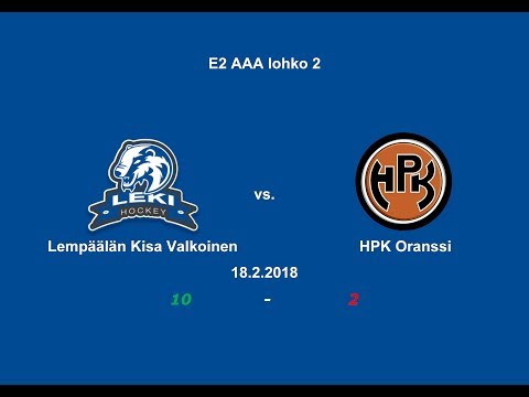 18MV - Lempäälän Kisa Valkoinen vs. HPK Oranssi