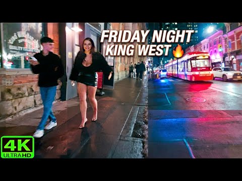 【4K】Toronto Friday Night Walk 2026 | King West Nightlife Vibes (February 2026)