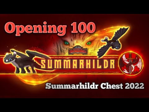 School of dragons Opening 100 Summarhildr Chest 2022