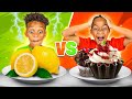 SWEET VS SOUR FOOD CHALLENGE