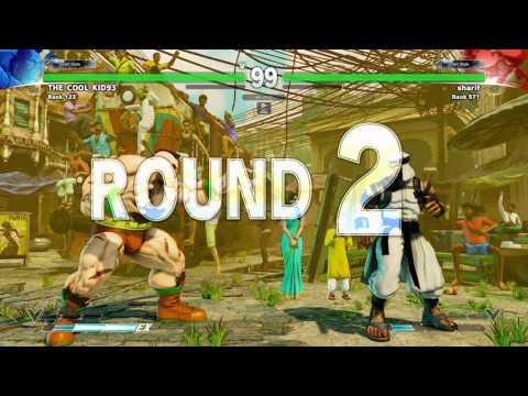 SFV~ Zangief (THE_COOL_KID93) vs. Rashid (sharif) HD