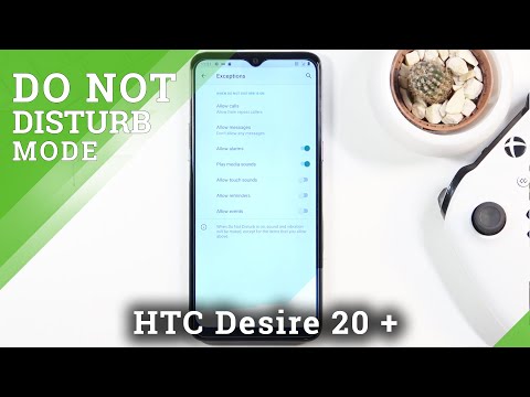 How to Enable Do Not Disturb Mode in HTC Desire 20 + - Silent Preferences