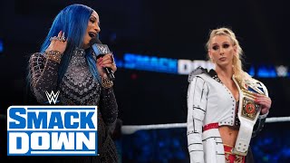 Charlotte Flair and Sasha Banks brawl during Women’s Title exchange: SmackDown, Oct. 22, 2021