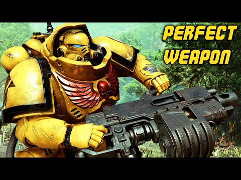 Imperial Fist with a Heavy Bolter vs TYRANID INVASION - Warhammer 40k Space Marine 2 (4K)