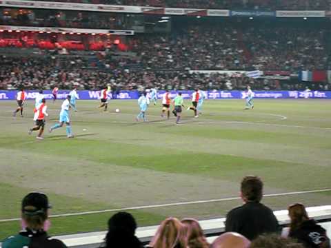 Feyenoord - Sparta doelpunt 2 - 0. 14-apr-2010