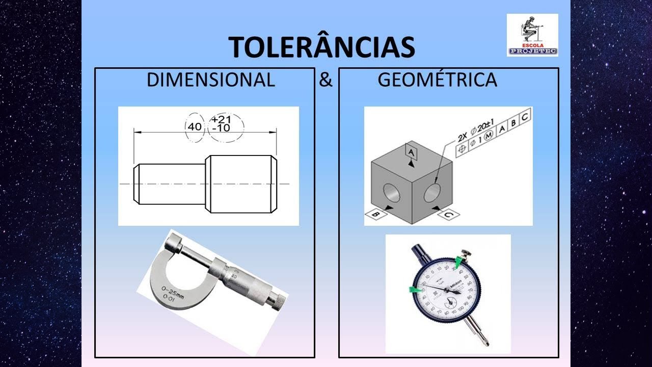 Entendendo a tolerância dimensional e tolerância geométrica.