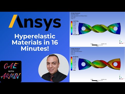 Ansys Hyperelastic Materials Tutorial | Mooney-Rivlin & Neo-Hookean