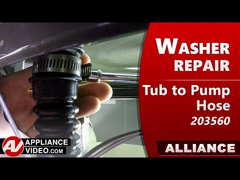 Speed Queen Washer Leaking Water - Tub-to-Pump Hose Repair