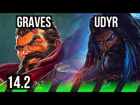 GRAVES vs UDYR (JNG) | 6/1/3, 400+ games | KR Diamond | 14.2