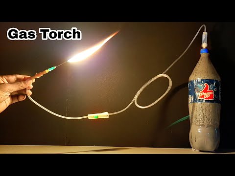 DIY Gas Torch - Acetylene Gas Flame - How To Make Gas Torch