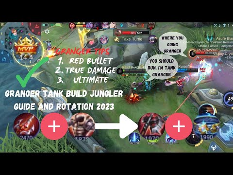 Granger Best Tank Build Jungler Build, Guide, Tips & Rotation 2023 | Mobile Legends